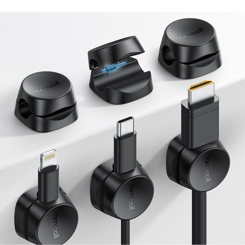 Lamicall Cord Organizer Cable Holder Clips